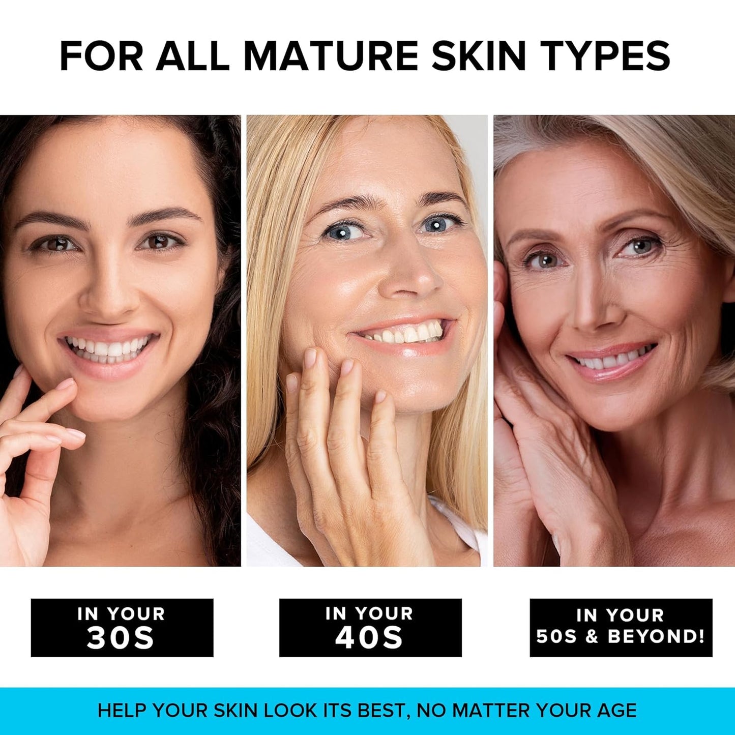 Collagen, Retinol & Hyaluronic Acid Cream - Anti-Aging Face Moisturizer for Face, Firming Skin Care Neck & Décolleté - Made in USA, Daily Moisturizer Face Cream Day & Night - 1.7 Fl.Oz.