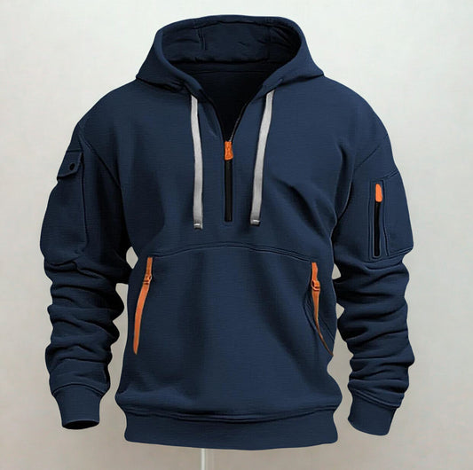 Dropped Shoulder Hooded Sweatshirt Men's Women's Plus Size Loose Pullover Fashion Sweatshirt